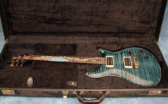 prs dragon #1 with neck dragon inlay work